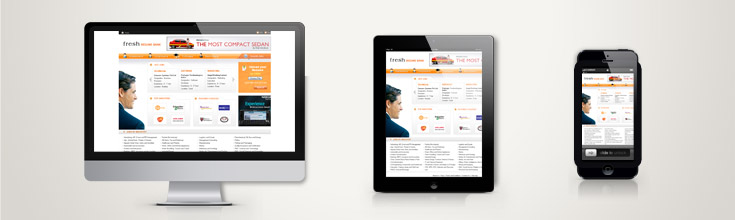 Mobile Website Design showcase